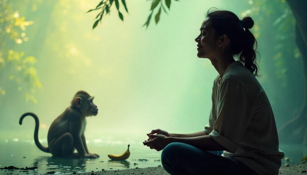 غلبه بر اضطراب با ندادن موز به میمون ذهن