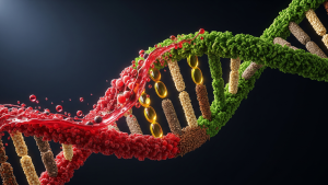 مارپیچ DNA از ذرات غذایی تشکیل شده است