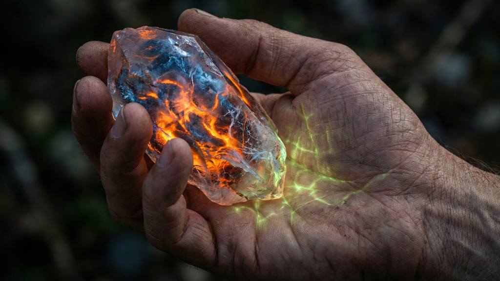 دستی که کریستالی داغ و درعین حال سرد را در کف دارد و از آن نور سبز شفا بخش ساطع میشود. به راستی هورمسیس چیست